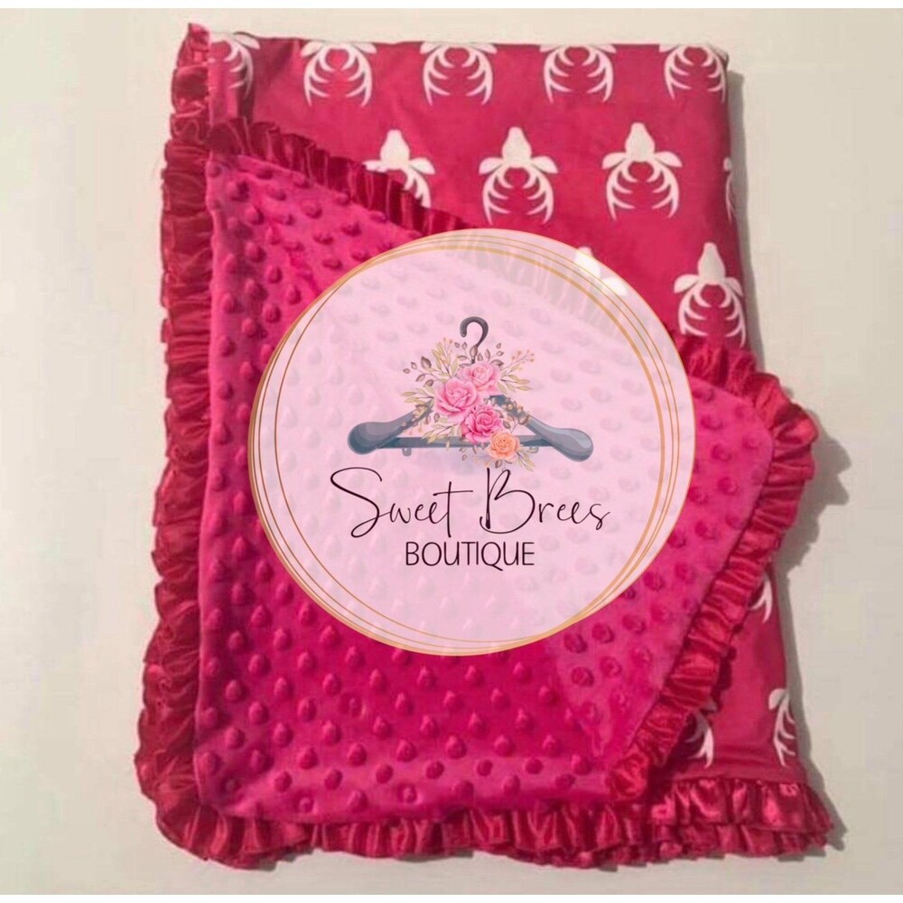 NEW MINKY BABY/TODDLER BLANKET